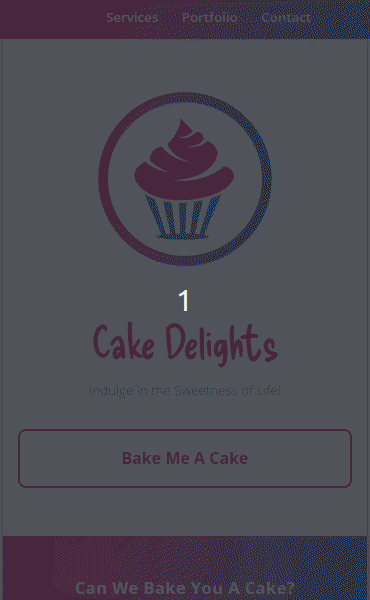 Cake Delights Website